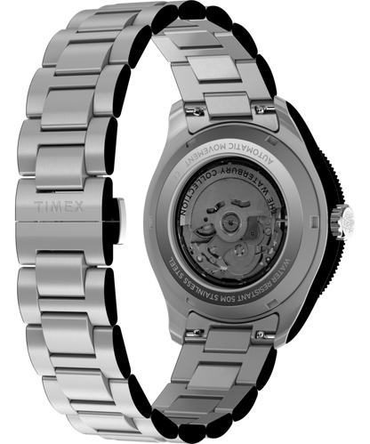 Waterbury Heritage Automatic GMT 41.5mm Stainless Steel Bracelet Watch