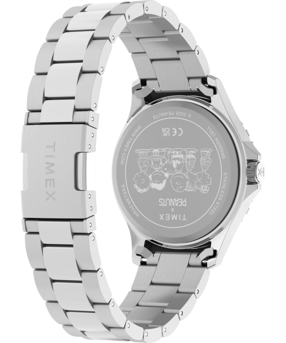 Peanuts x Timex Navi Snoopy Soccer 41mm Stainless Steel Bracelet Watc