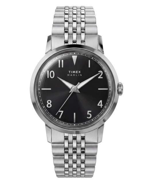 Marlin Quartz 34mm Stainless Steel Bracelet Watch
