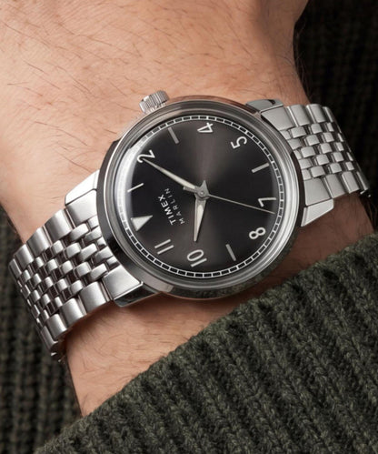 Marlin Quartz 34mm Stainless Steel Bracelet Watch