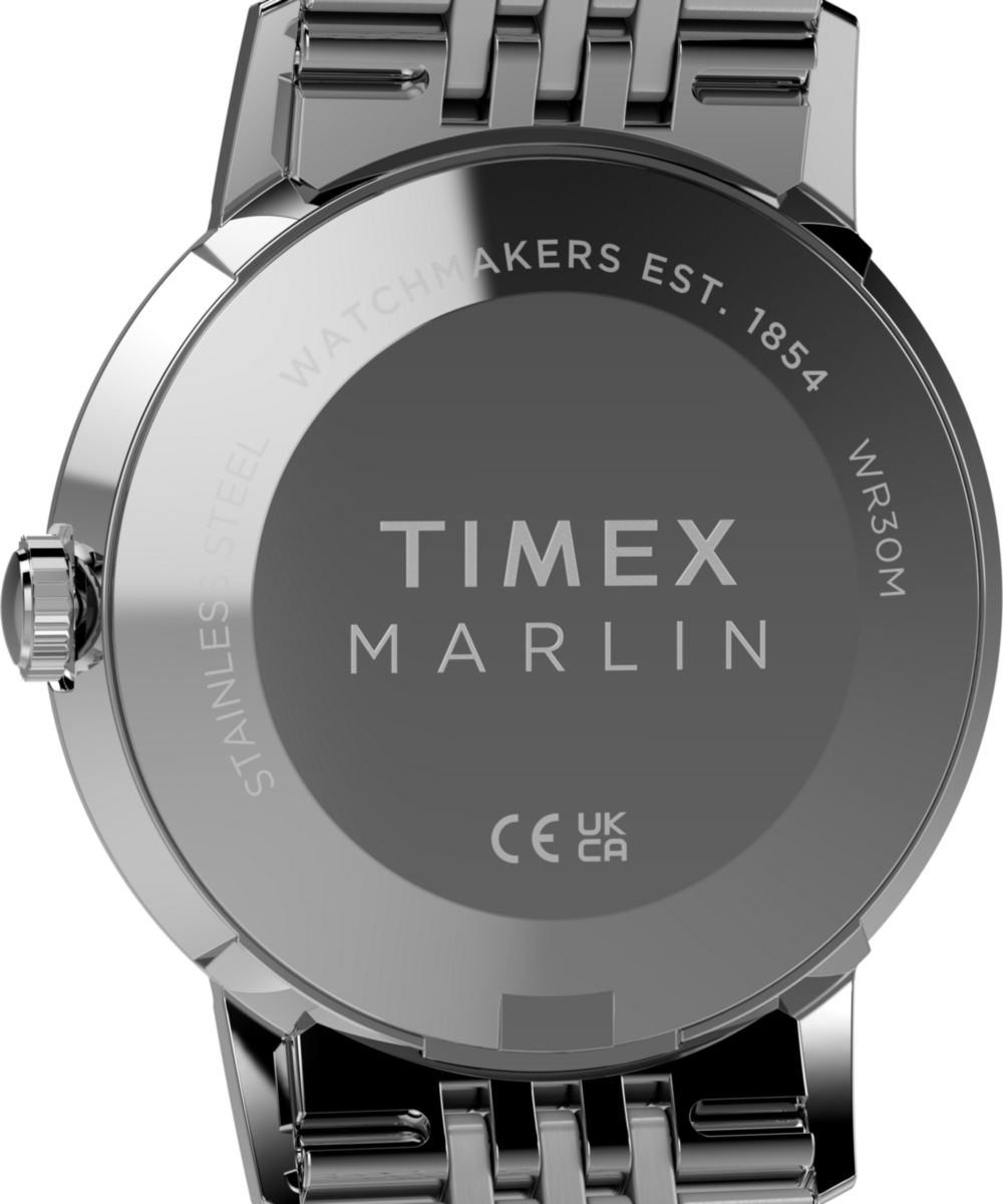 Marlin Quartz 34mm Stainless Steel Bracelet Watch