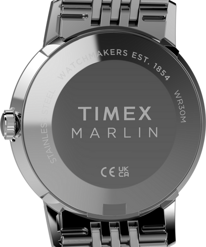 Marlin Quartz 34mm Stainless Steel Bracelet Watch
