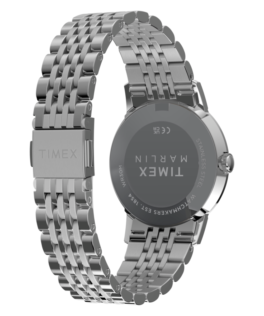 Marlin Quartz 34mm Stainless Steel Bracelet Watch
