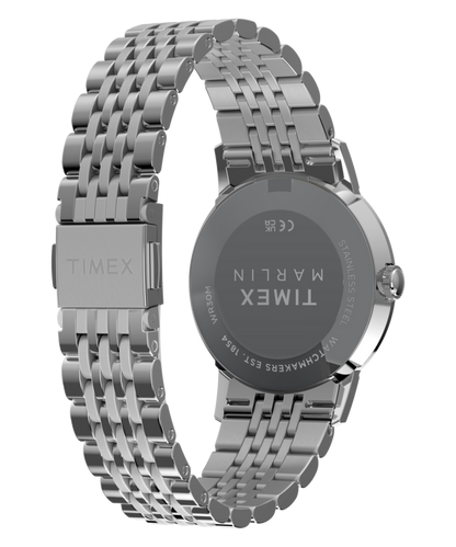 Marlin Quartz 34mm Stainless Steel Bracelet Watch