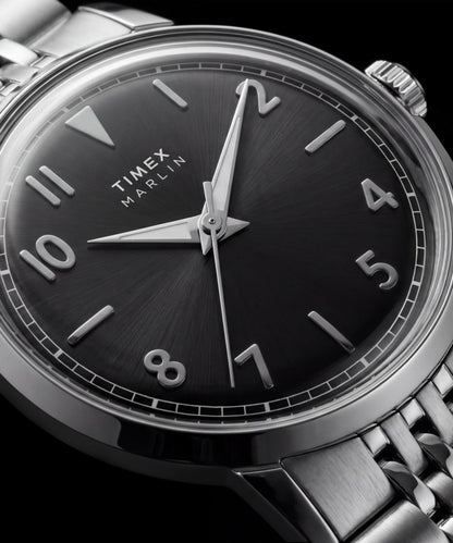 Marlin Quartz 34mm Stainless Steel Bracelet Watch