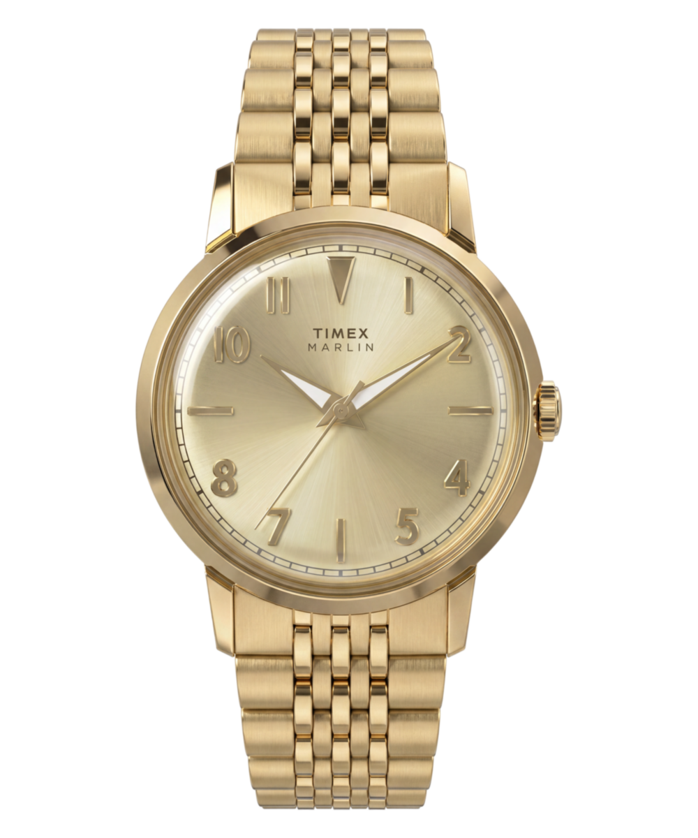 Marlin Quartz 34mm Stainless Steel Bracelet Watch