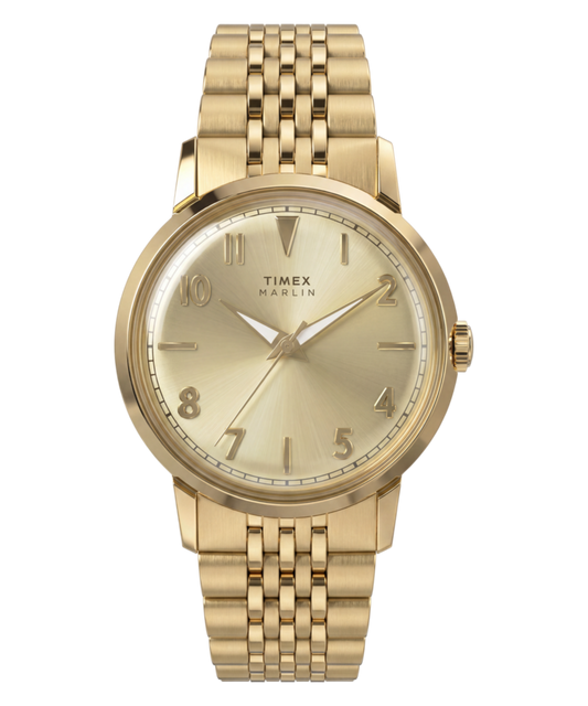 Marlin Quartz 34mm Stainless Steel Bracelet Watch