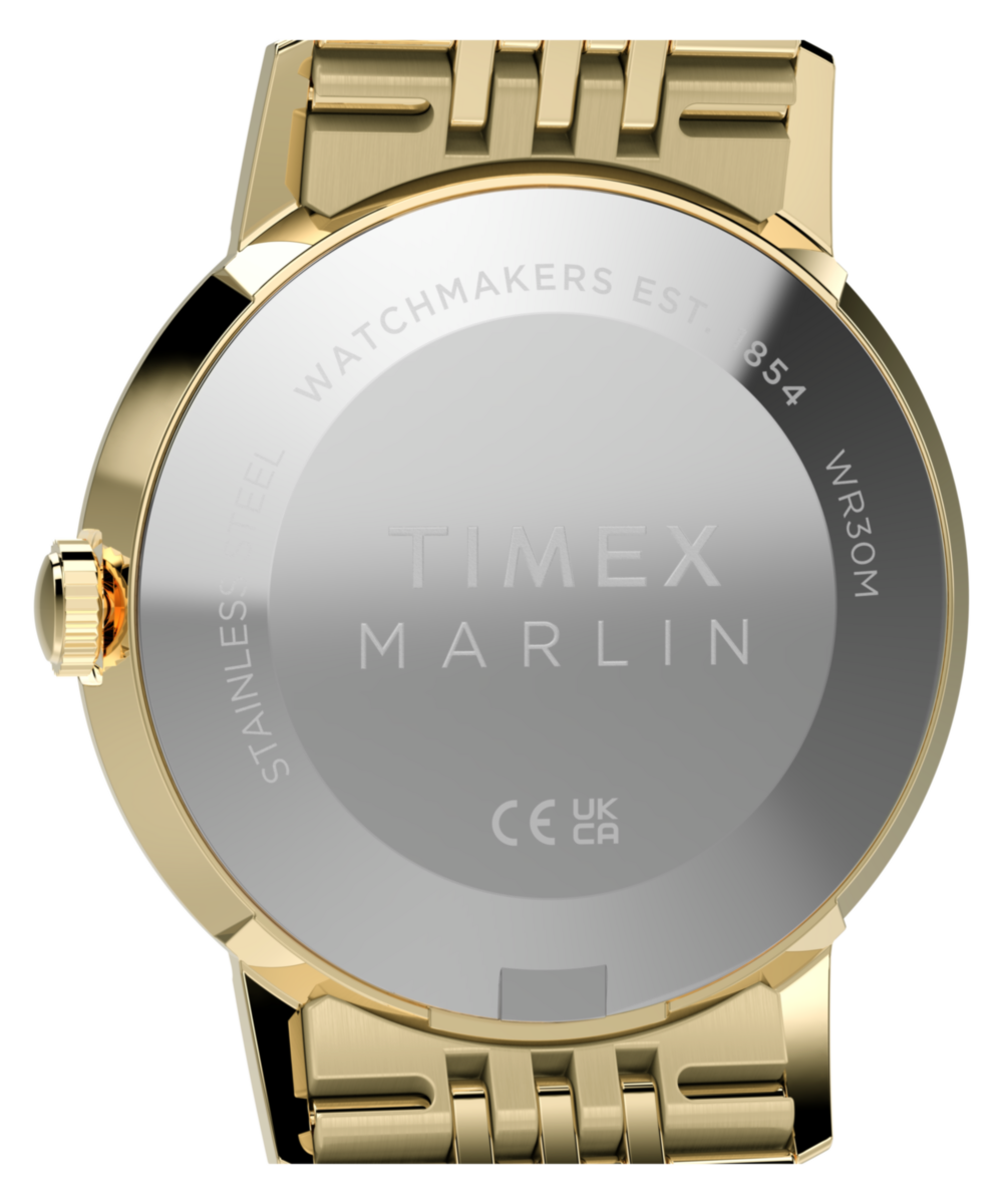 Marlin Quartz 34mm Stainless Steel Bracelet Watch