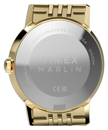Marlin Quartz 34mm Stainless Steel Bracelet Watch