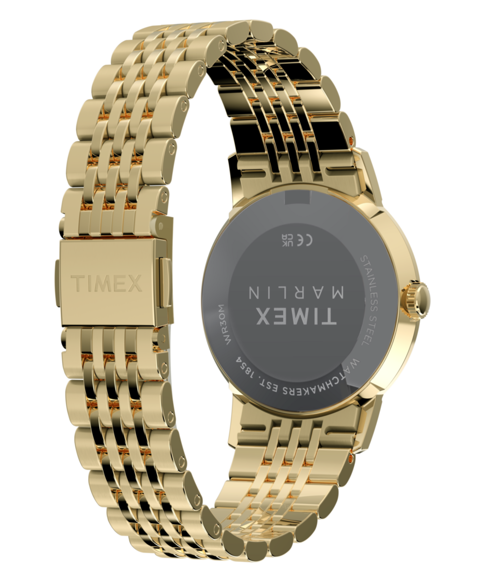 Marlin Quartz 34mm Stainless Steel Bracelet Watch