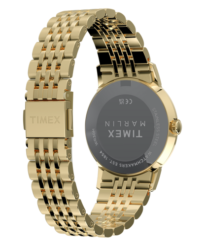 Marlin Quartz 34mm Stainless Steel Bracelet Watch