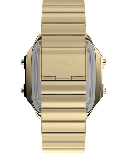 World Time Digital 40mm Stainless Steel Bracelet Watch