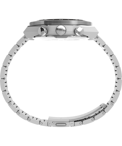 Q Timex Continental Chronograph 40mm Stainless Steel Bracelet Watch
