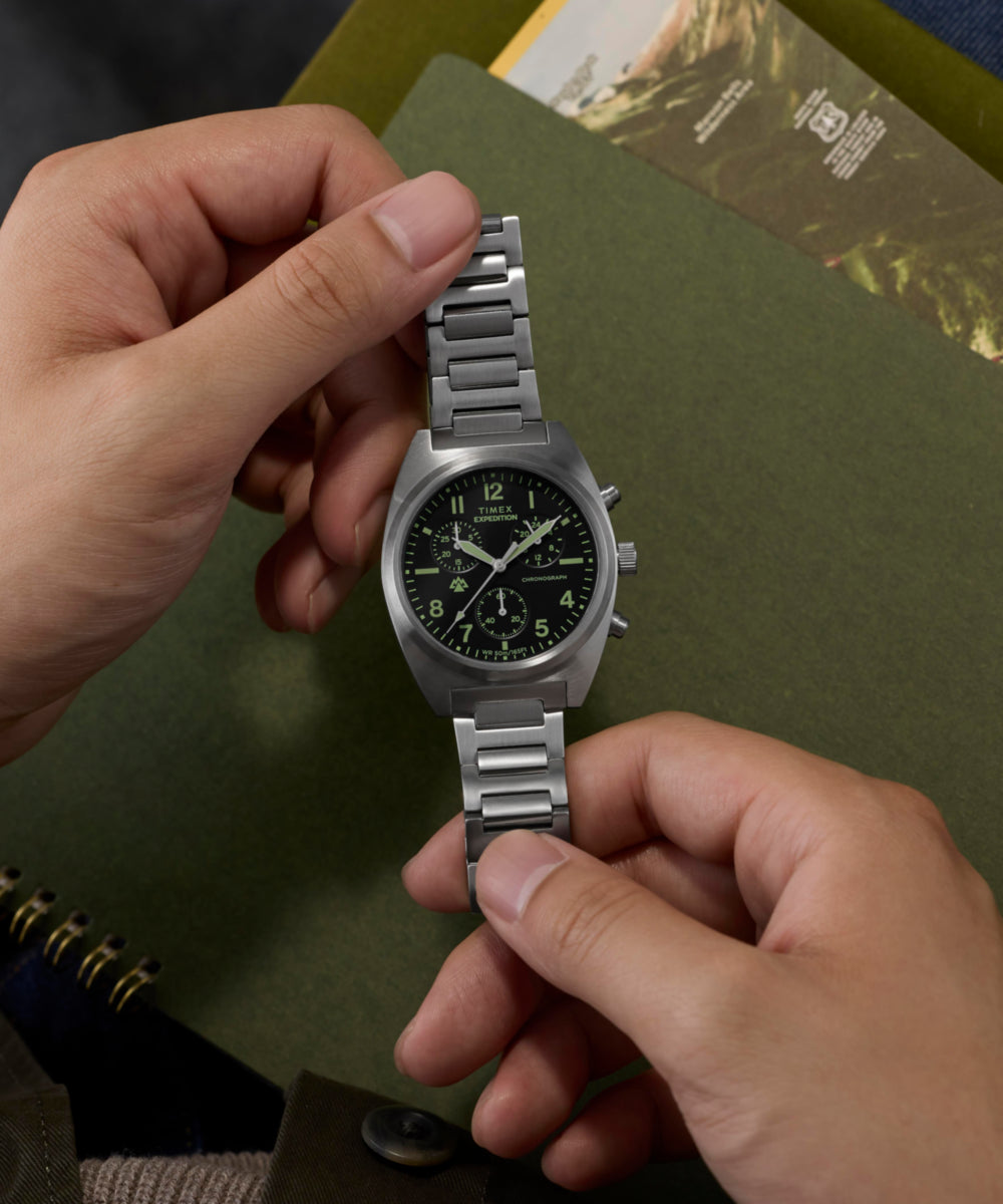 Expedition Capstone Chronograph 41mm Stainless Steel Bracelet Watch