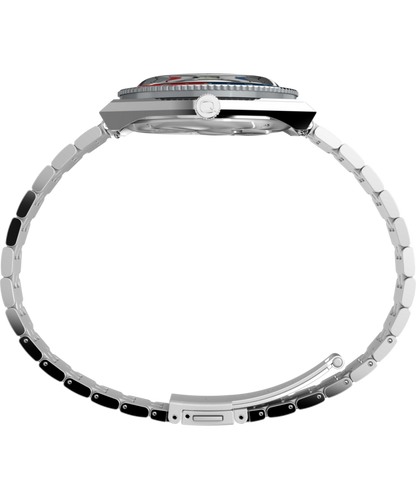 Peanuts x Q Timex GMT 38mm Stainless Steel Bracelet Watch