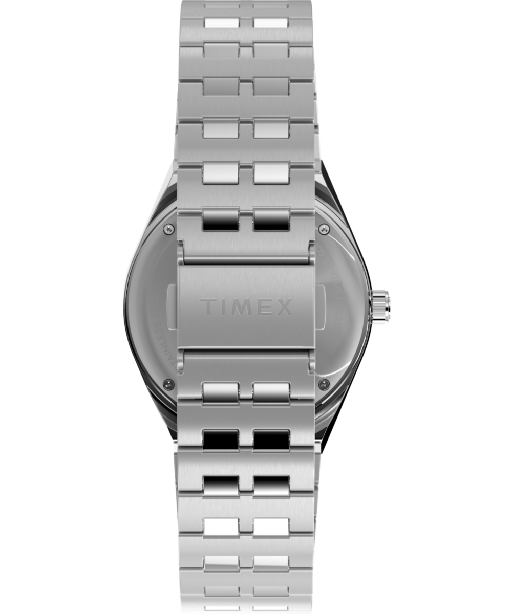 Peanuts x Q Timex GMT 38mm Stainless Steel Bracelet Watch