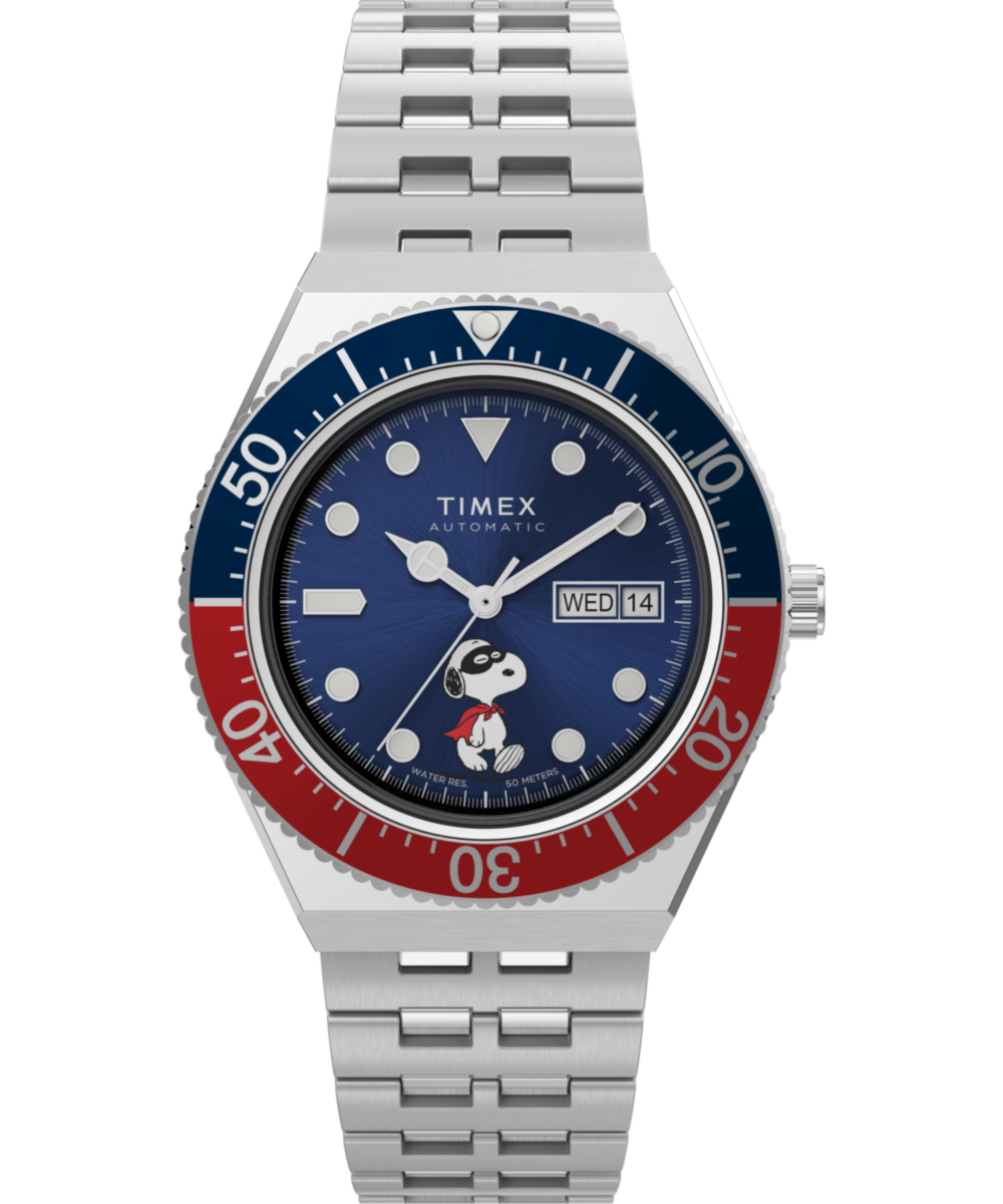 Peanuts x Timex M79 Automatic 40mm Stainless Steel Bracelet Watch