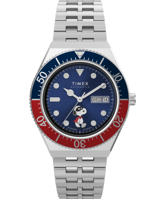 Peanuts x Timex M79 Automatic 40mm Stainless Steel Bracelet Watch