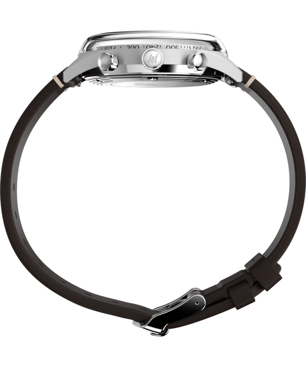 Marlin Jet Quartz Chronograph 40mm Leather Strap Watch