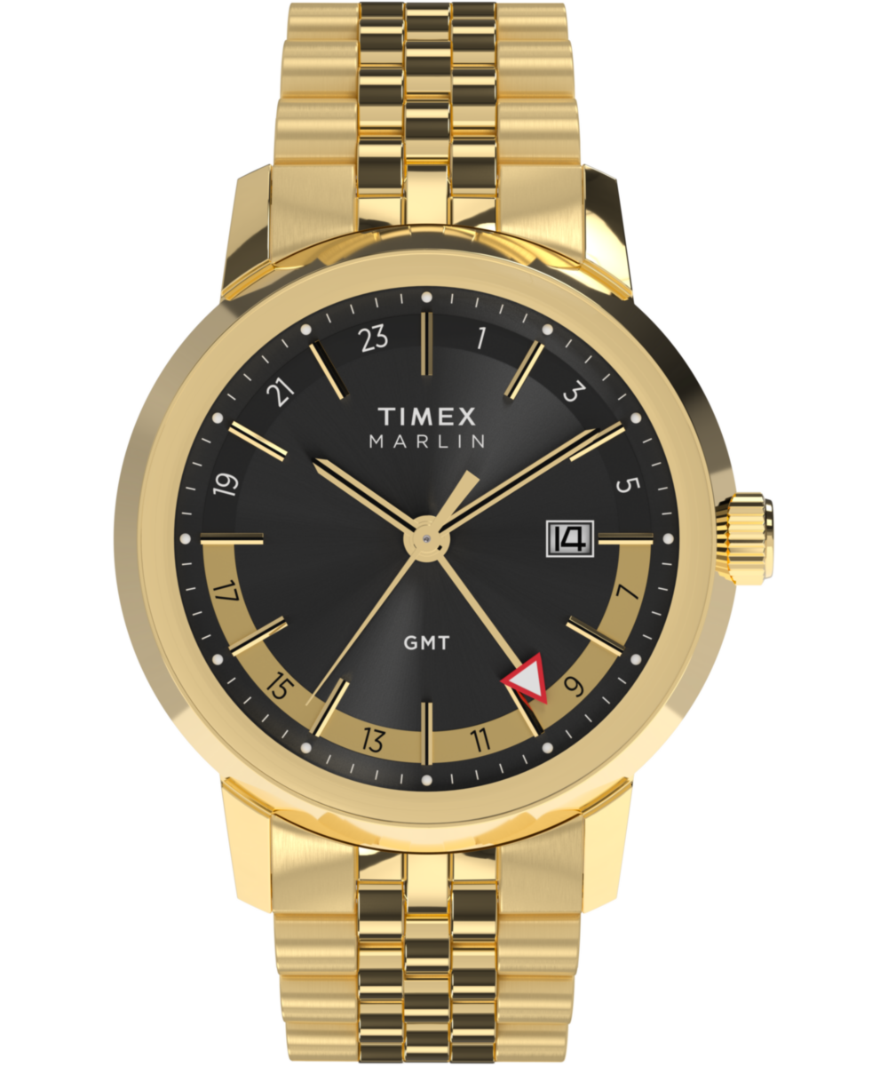 Marlin Quartz GMT 40mm Stainless Steel Bracelet Watch