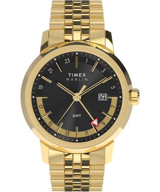 Marlin Quartz GMT 40mm Stainless Steel Bracelet Watch