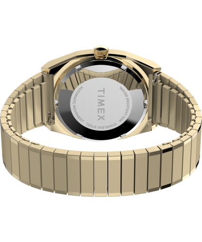 Timex Automatic 1983 E Line Reissue 34mm Gold-Tone Expansion Band Wat