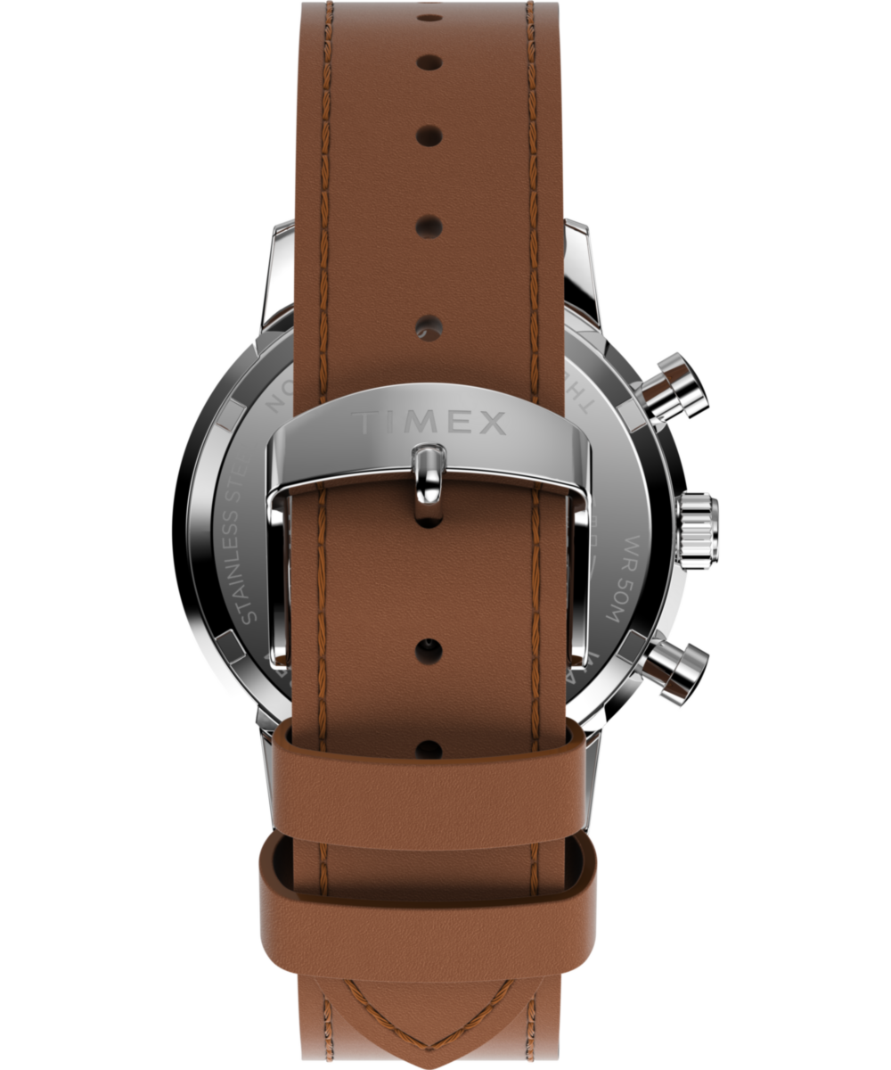 Marlin Chronograph Tachymeter 40mm Leather Strap Watch