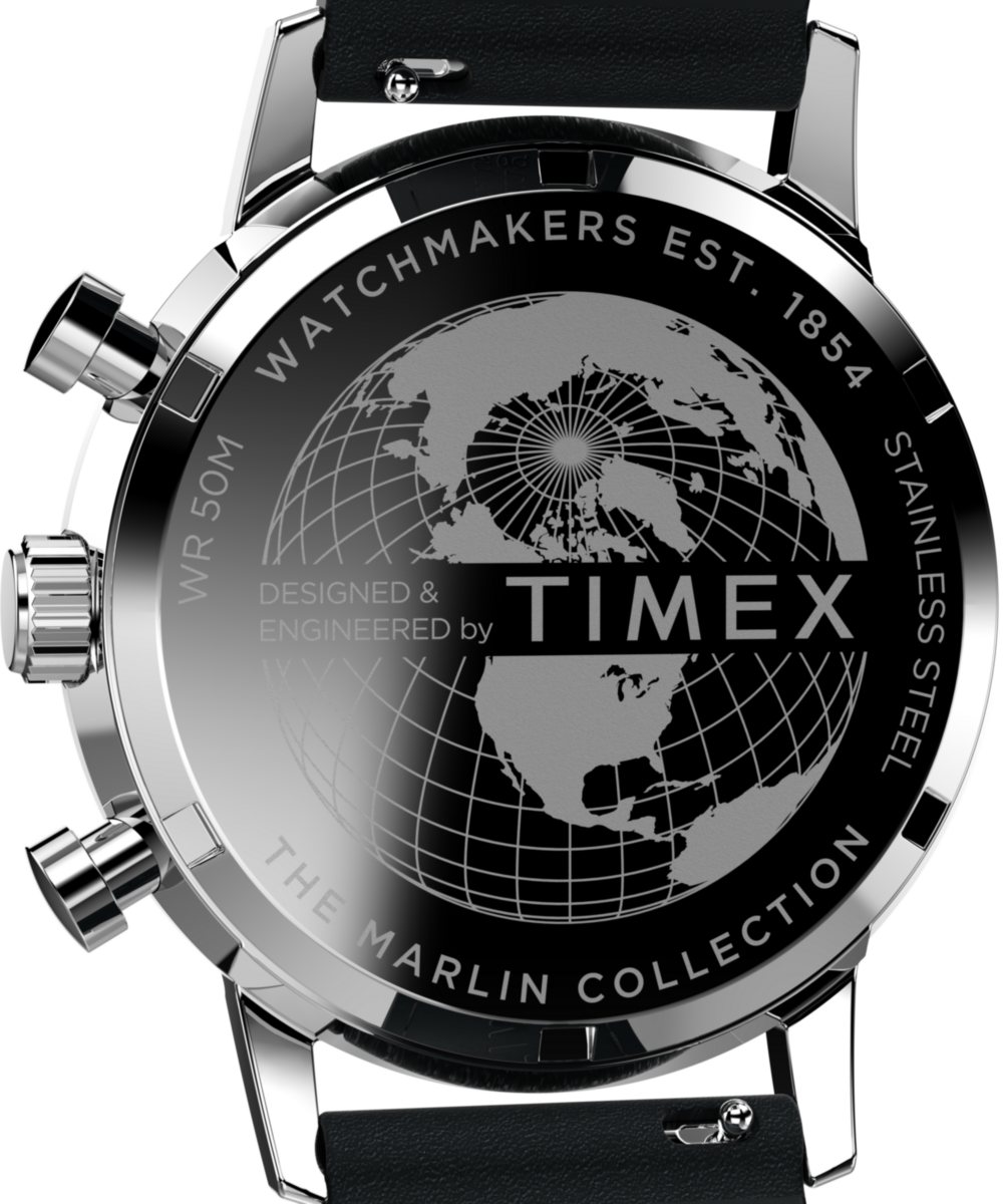 Marlin Chronograph Tachymeter 40mm Leather Strap Watch