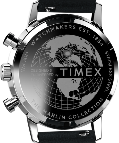 Marlin Chronograph Tachymeter 40mm Leather Strap Watch