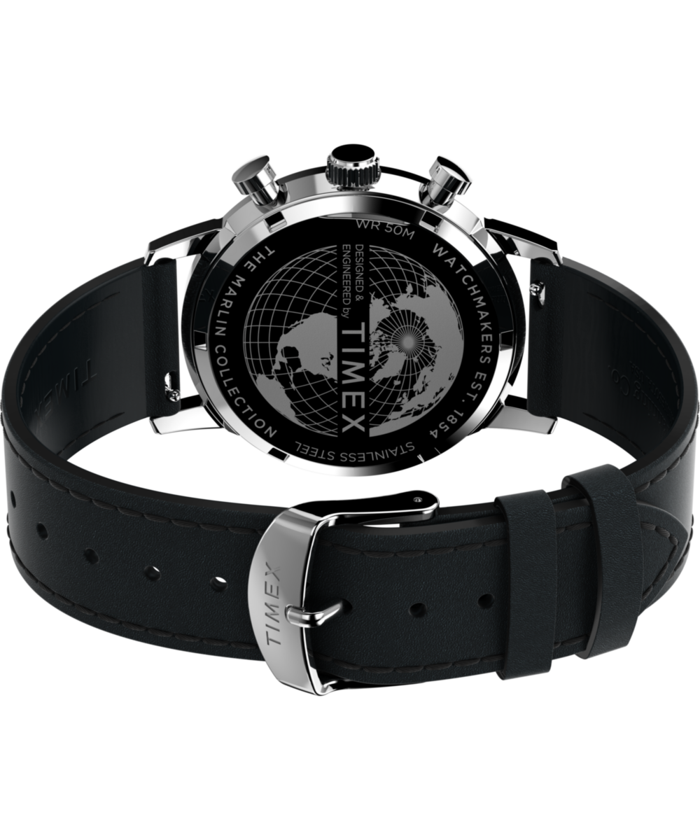 Marlin Chronograph Tachymeter 40mm Leather Strap Watch