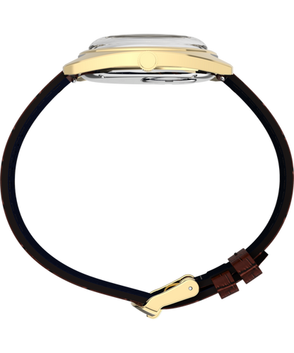 Timex 1978 Day Date Fumé Reissue 37mm Leather Strap Watch