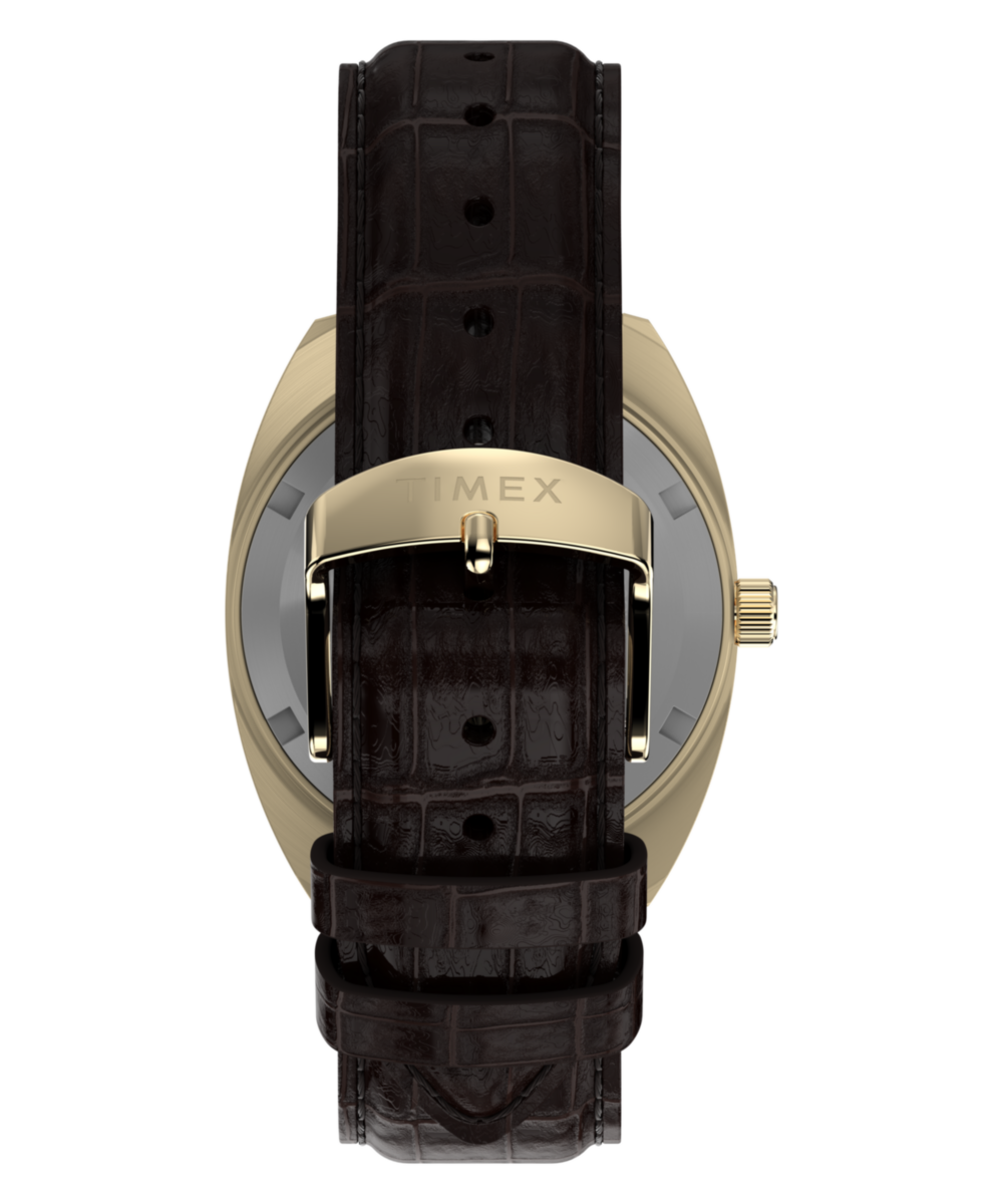 Timex 1976 Rotary Phone Dial Reissue 37mm Leather Strap Watch