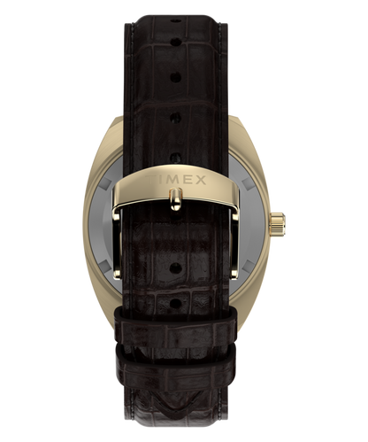 Timex 1976 Rotary Phone Dial Reissue 37mm Leather Strap Watch