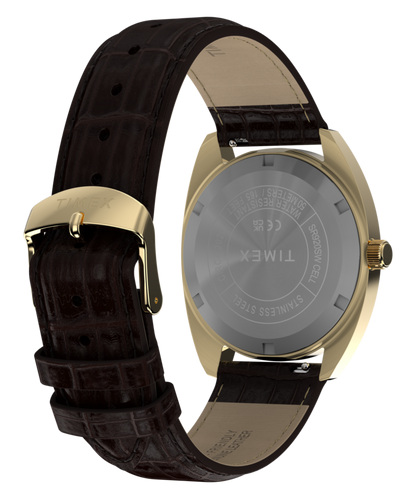 Timex 1976 Rotary Phone Dial Reissue 37mm Leather Strap Watch
