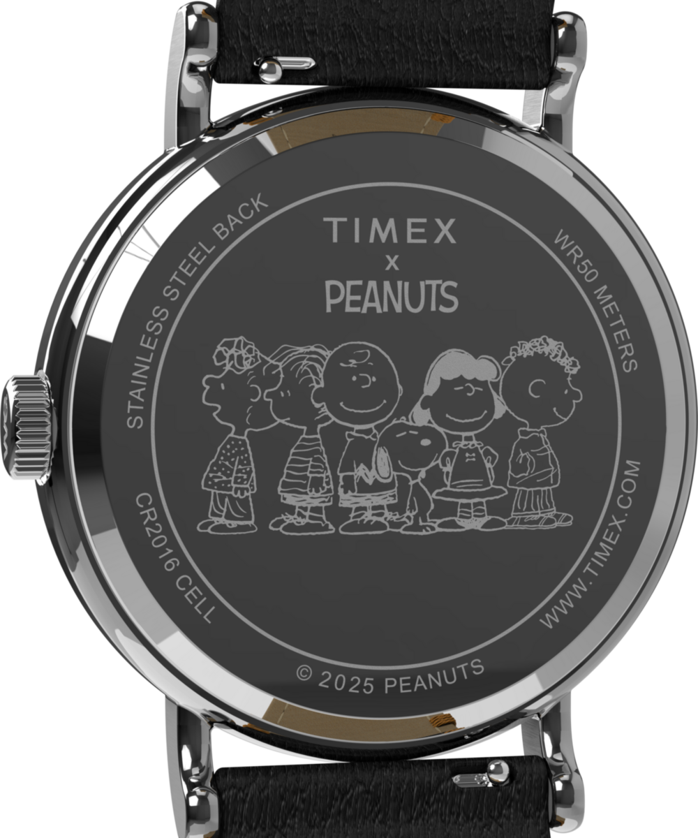 Peanuts x Timex Weekender Pumpkin Dial 40mm Leather Strap Watch