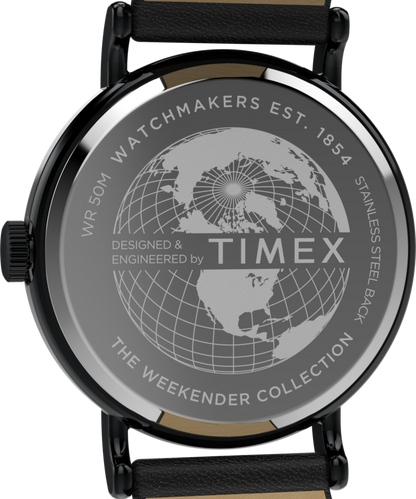 Timex Weekender Day of the Dead 40mm Leather Strap Watch