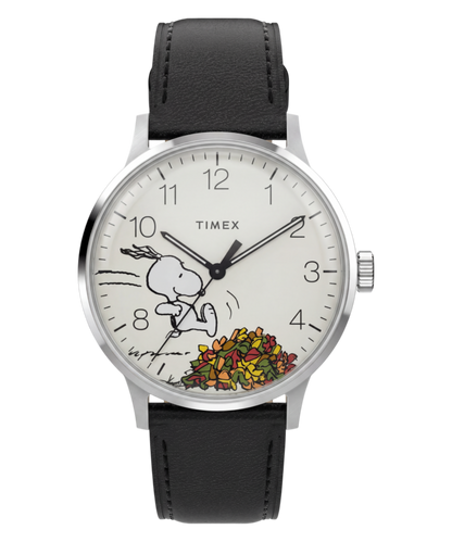 Peanuts x Timex Waterbury Classic 40mm Leather Strap Watch
