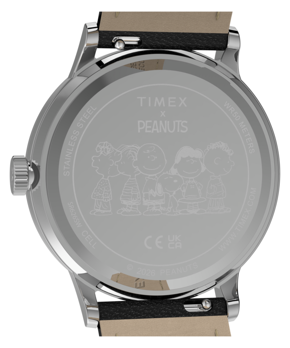Peanuts x Timex Waterbury Classic 40mm Leather Strap Watch
