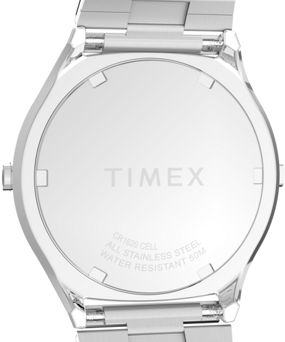 Q Timex 1975 SSQ Digital Reissue 38mm Stainless Steel Bracelet Watch