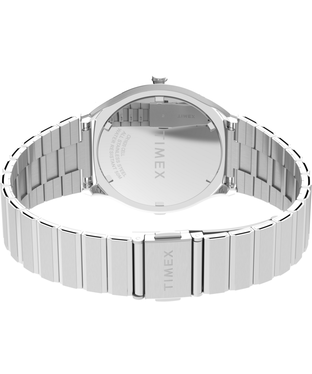 Q Timex 1975 SSQ Digital Reissue 38mm Stainless Steel Bracelet Watch