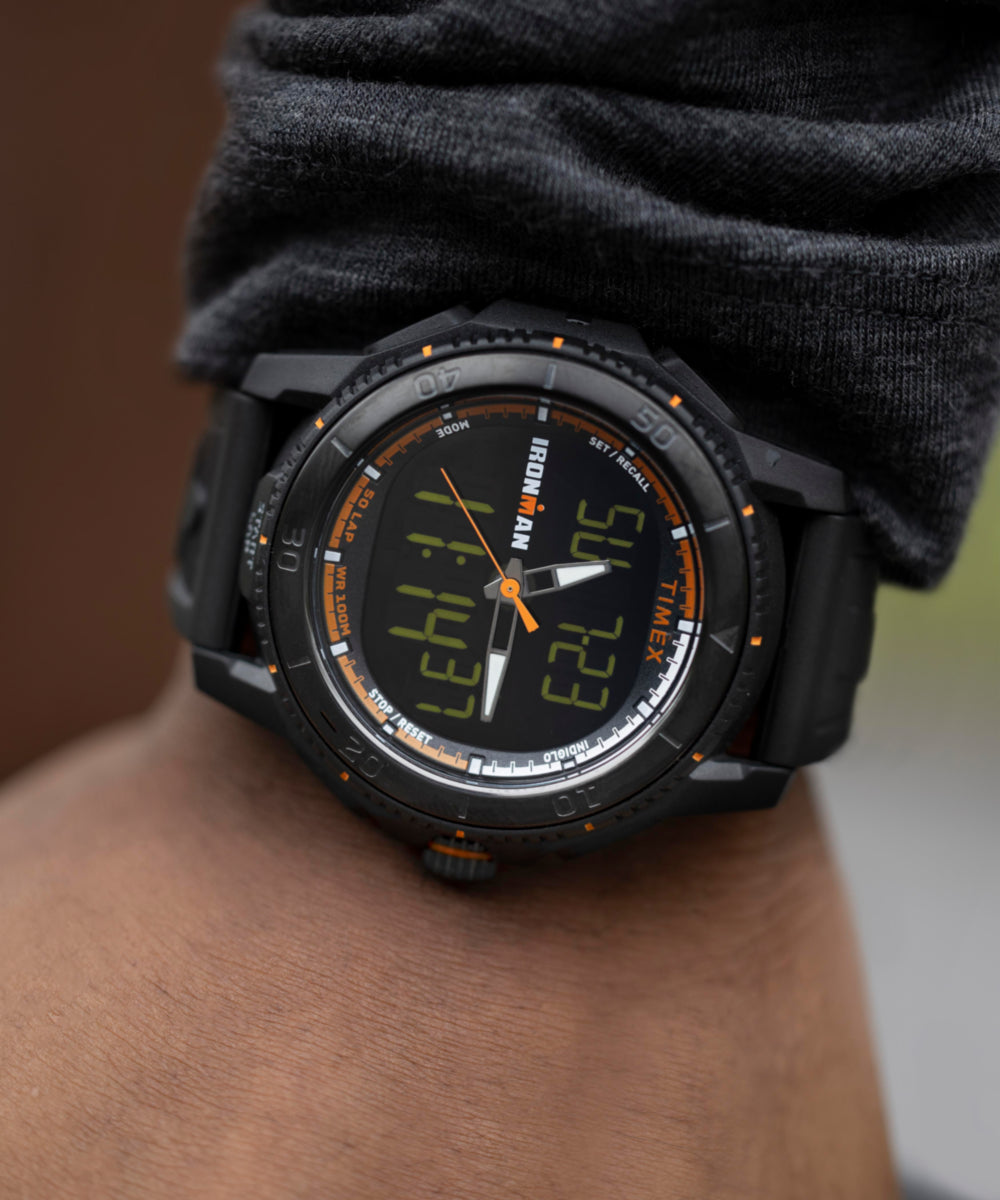 TIMEX IRONMAN Adrenaline Ana-digi 46.5mm PU Strap Watch