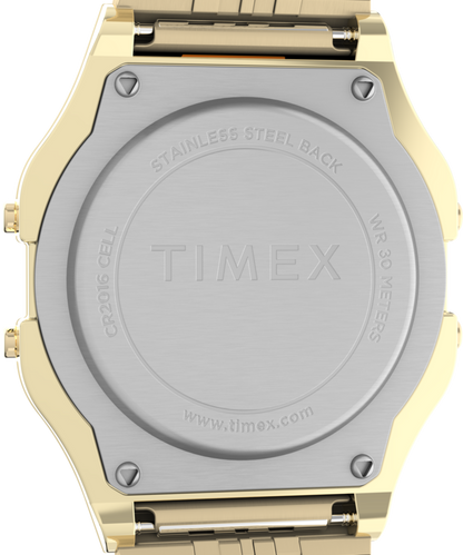 Timex T80 34mm Stainless Steel Bracelet Watch