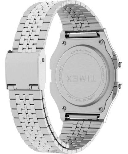 Timex T80 34mm Stainless Steel Bracelet Watch