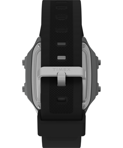 World Time Digital 40mm Resin Strap Watch