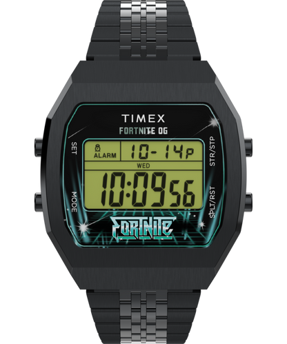 Timex x Fortnite T80 36mm Stainless Steel Bracelet Watch