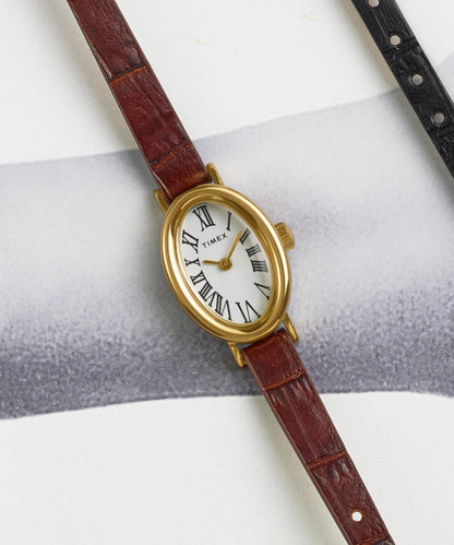 Cavatina 19mm Leather Strap Watch