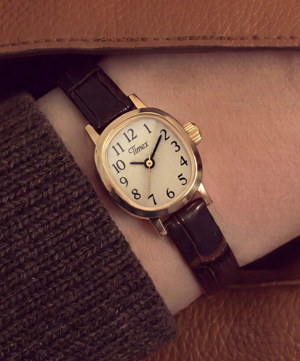Cavatina Mini 17mm Leather Strap Watch