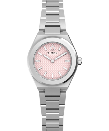 Q Timex Continental Mini 24mm Stainless Steel Bracelet Watch