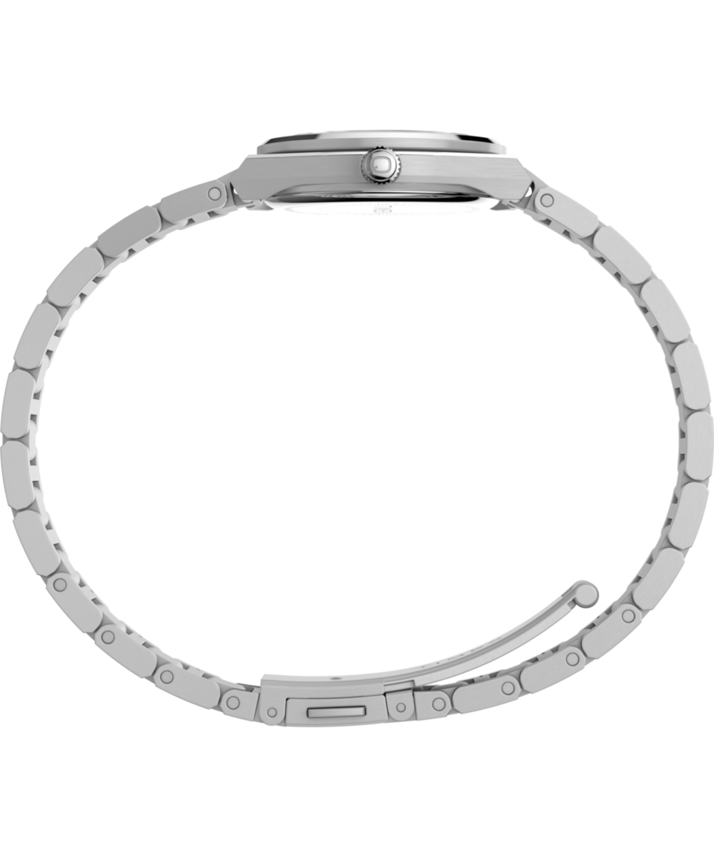 Q Timex Continental Mini 24mm Stainless Steel Bracelet Watch