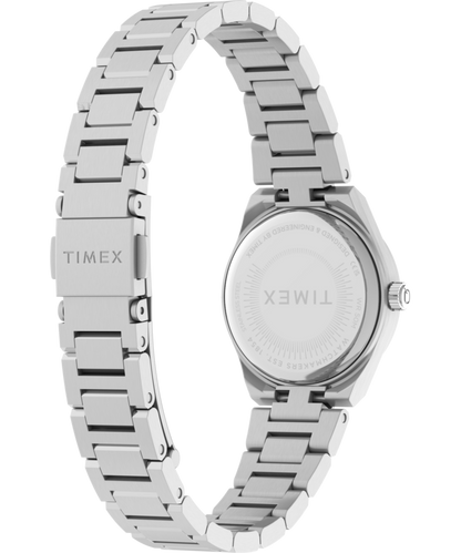 Q Timex Continental Mini 24mm Stainless Steel Bracelet Watch